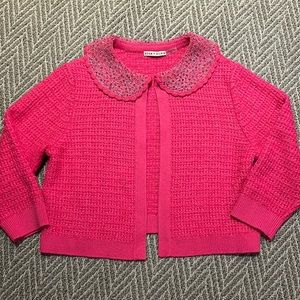 Alice & Olivia pink cardigan, size XL